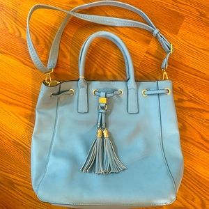 NWT Sky blue bag with tassel!
